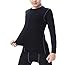 LANBAOSI Boys&Girls Long Sleeve Compression Soccer Practice T-Shirt Black