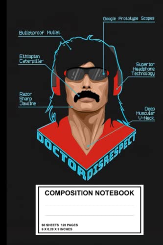 Composition Notebook: Dr Disrespect Composition