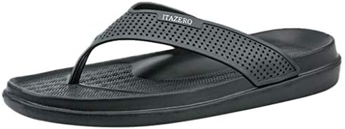 Wkgre Men's Flip Flops Classic Casual Slippers Solid Beach Sandal Breathable Indoor Home Shower Outdoor Shoes