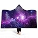 Monoche Hooded Blanket 3D Printed Polyester Super Soft Fuzzy Skin-Friendly Perfect for Bedsure Winter Sofa Bedroom Livingroom Everday Use (B)thumb 1