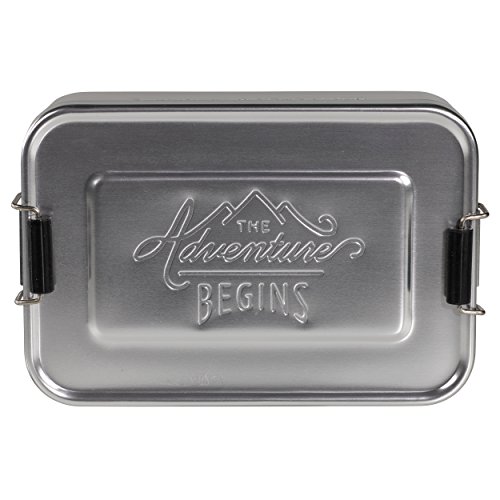 Gentlemen s hardware aluminum lunch box, silver