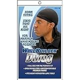 WAVE BUILDER Muti Pack DEAL!!! DU-RAG with Extra Long Tails (Pack of 12) black #192 by Wave Builder