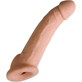 2026 Newly Super 8.5 inch New Soft Skin Sleeve Extender Sheath for Men Male Enhancement Extension Sleeve -LEIW (Skin Color, 8.5 inches)