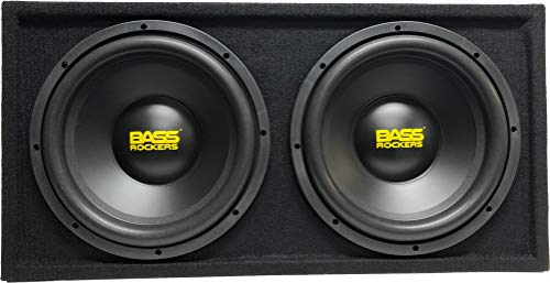 BR BB12D 2400W Max 12" Subwoofer Loaded Enclosure Box 1 Ohm Single Voice Coil