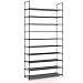 Plemo 10 Tiers Shoe Rack, Non-Woven Fabric Shoe Tower Organizer Cabinet, Space Saving Shoe Standing Storage, Waterproof and Durable, Tool-Free Assembly