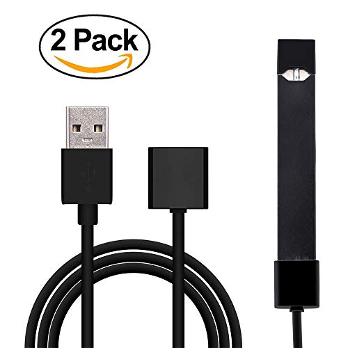 VEEAPE JUU L Magnetic Charger USB Cable - 2.6 Ft Cord - Fast Safe Charge - Compatible with Any USB Output Device - (2 Pack)