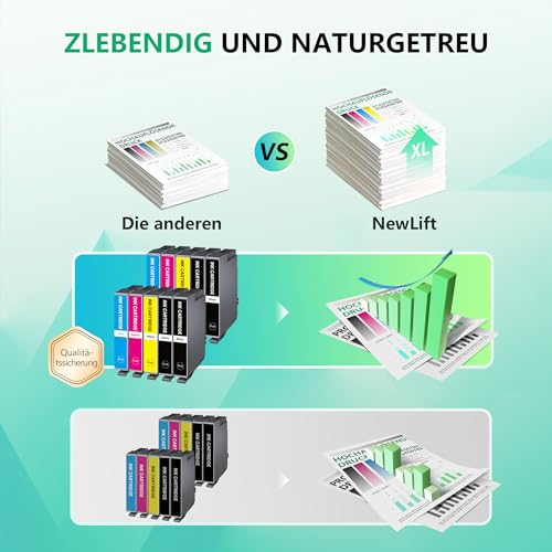 NewLift Compatible with 604XL Printer Cartridges Multipack for Epson Expression Home XP-2205 XP-3200 XP-4200 XP-3205 Workforce WF-2910 WF-2930 WF-2950 (Pack of 10)