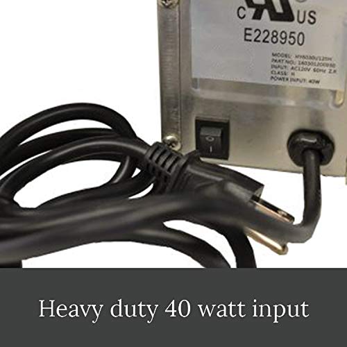 Smoke Daddy Inc. Heavy-Duty Stainless Steel Spit Rotisserie Motor- Up to 125lbs