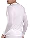 KalvonFu Men's Modal Deep V Neck Long Sleeve Soft Basic T-Shirt