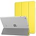 MoKo Case Fit 2018/2017 iPad 9.7 6th/5th Generation - Slim Lightweight Smart Shell Stand Cover with Translucent Frosted Back Protector Fit iPad 9.7 Inch 2018/2017, Lemon Yellow(Auto Wake/Sleep)