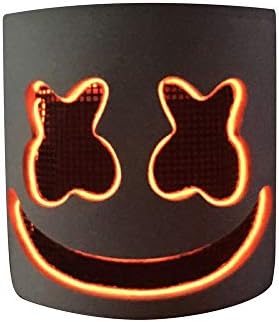 DJ Mask Party LED Mask Marshmello Helmet Cosplay Costume Christmas Party Props Bar DJ Mask
