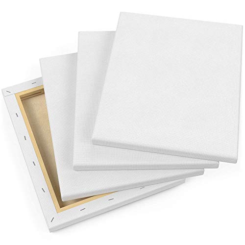 Arteza Paint Canvases for Painting, Pack of 12, 8 x 10 Inches, Blank