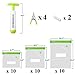 Sous Vide Bags - 30 Reusable Sous Vide Bags - 4 Sous Vide Clips -1 Vacuum Hand Pump - Reusable Storage Bags For Food - Sous Vide Kit - Sous Vide Cooking & Food Storage freezing BPA Free
