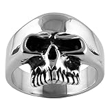 JewelryVolt Stainless Steel Ring Skull Simple