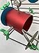 Barrel Bird Foraging Toy | Interactive Treat Dispenser | Promotes Natural Foraging Behavior | Bird Cage Accessories for Medium to Extra Large Birds | Colorful Toys for Parrots, Cockatiel, Cockatoos