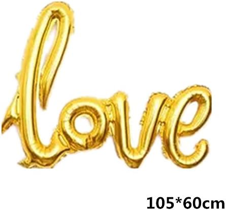 Ligatures LOVE Letter Foil Balloon Anniversary Wedding Valentines Party Decoration Balloon Red Champagne Cup big gold gold love