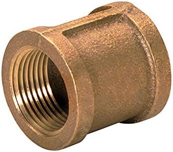 Jmf Reducer Coupling Threaded 1" FPT X 3/4" FPT Red Brass Lead Free