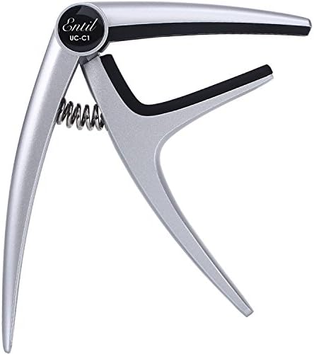 Entil Guitar Single-Handed Capo Quick Change, Silver Color