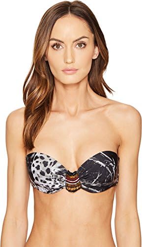 Agua De Coco by Liana Thomaz Women's Beaded Strapless Top Onca Swimsuit Top