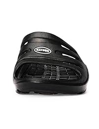 Raydem - Sandalias de deslizamiento para hombre con soporte de arco para ducha, piscina, playa, deportes, gimnasio, spa, viajes al aire libre
