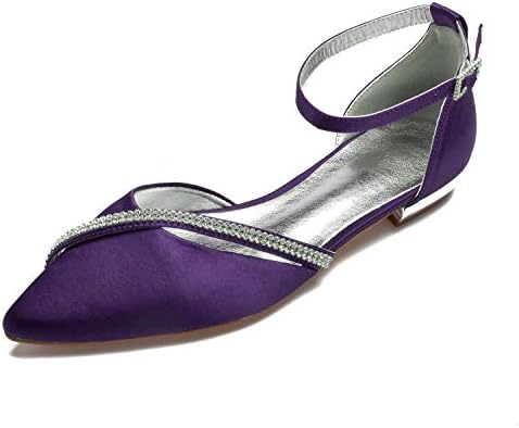 dark purple flat shoes