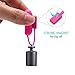 BeneStellar Fitbit Flex 2 Silicone Clip Holder, Silicone Clip Holder Built-in Smart Strong Magnetic Clasp Strap for Fitbit Flex 2,No Tracker (1-Pack Pink)