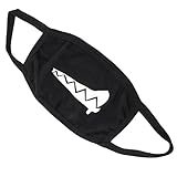 MonkeyJack Cute Mouth-Muffle Anime Mouth Mask Anti-Dust Kawaii Face Mask Crooked Teeth