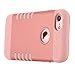 iPhone 8 Case, iPhone 7 Case, LONTECT 3-piece Shock Absorbing Hybrid Defender Armor High Impact Resist Case Cover for Apple iPhone 8 iPhone 7 - Rose Gold