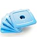[NEW] Cool Pack, Slim and Reusable Ice Pack for Lunch Box - Freezer Cold Packs for Cooler Bag and Lunch Boxes - Original Long-Lasting Formula - (Blue - 5 Pack)