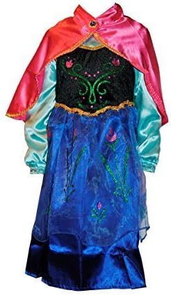 Girls Frozen Anna Costume Dress (5-6)
