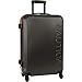 Nautica 3 Piece Hardside 4-Wheeled Luggage Set, Grey/Orange