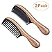 Wooden Hair Combs [Gift Box] – pureGLO Anti-Static Detangling Comb Set for Men Women Kids - Fine and Wide Tooth Combs for Straight Curly Wavy Dry Wet Thick or Fine Hair