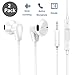 Excellenter Headphones/Earphones / Earbuds [2 PACK], 3.5mm wired headphones with Mic and remote control Compatible for iPhone 6s / 6 / 5s / 5 / 4s /SE/Samsung /MP3 MP4 MP5 and all 3.5mm devices(White)