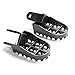 Krator Black Foot Pegs Compatible with Honda Motocross CR80R, CR85R, XR250R, XR400R, XR600R, and More! (1988-2012) Dirtbike Foot Rest Stomper Footpegs (FP005)