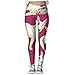 Bull Terrier Cartoon Women Printed Athletic Yoga Pants Exercise Athletic Pants Soft High Waisted Yoga Leggings