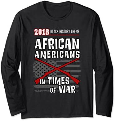 Unisex 2018 African Americans in Times of War Theme Shirt Large Black