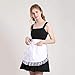 Aspire Women Waist Apron, Lace Cotton Half Apron with Two Pockets, Maid Costume