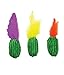 Petstages Mini Succulent Catnip & Crinkle Cat Toys 3 Pack