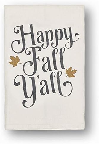 Happy Fall Y'all Hand Towel. Kitchen Towel.