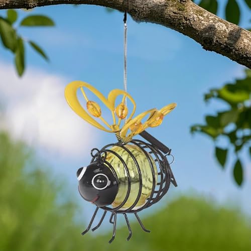 Luces Solares De Abeja Para Exterior, Luz Solar Colgante Con Forme De Animal, Luz LED De Simulación De Insectos, Lámpara Solar De Jardín Sostenible Para Decoración Exterior