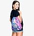 Jom Tokoy Drawstring Bag Gym Bag Purple Drawstring Backpack (Space Cat)