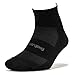 Feetures High Performance Max Cushion Quarter Sock for Women & Men - Moisture-Wicking Athletic Socks - Black, M (1 Pair)