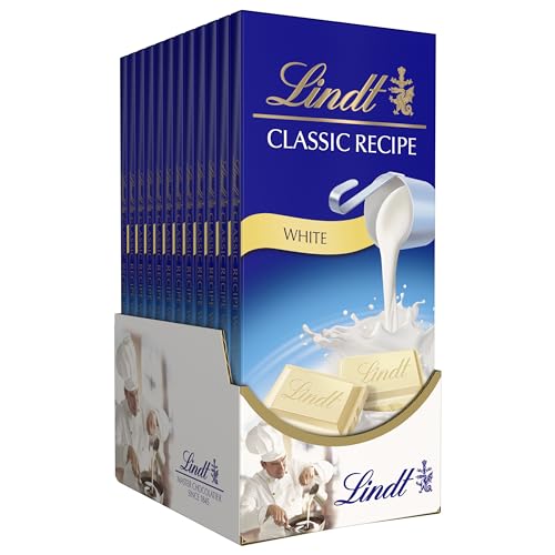 Lindt CLASSIC RECIPE White Chocolate Bar, Chocolate Candy for the