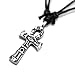 Exoicdream Ankh Cross of Life Wadjet Eye Egypt Egyptian Pewter Pendant + adjustable cord