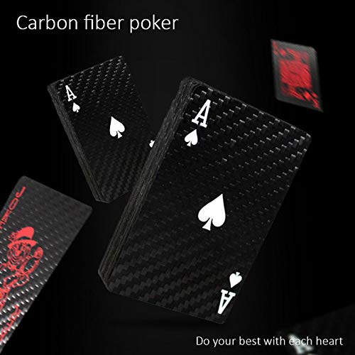 Genuine Luxury Carbon Fiber Waterproof Playing Cards Poker Cards Deck Trick Cards