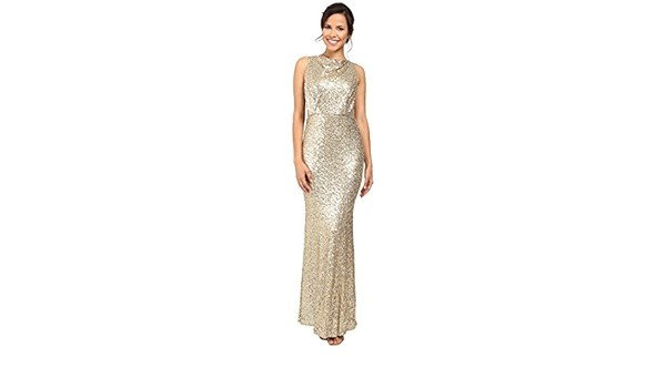 sequined blouson gown
