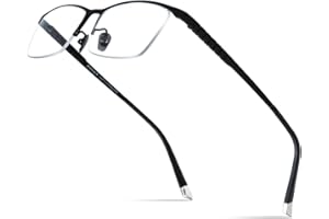 FONEX Titanium Glasses Frame for Men,Square Eyewear Full Optical Eyeglasses F85641
