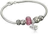 CHARMED BEADS Sterling Silver Love You To The Moon Bead Charm Bracelet, 8.5