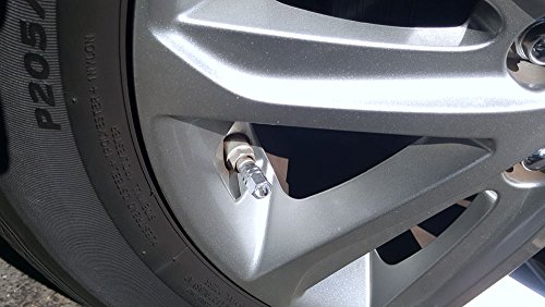 Bling Car Decor Rhinestone Tire Air Valve Stem Caps, Crystal Car Decoration For Auto Tire/Wheel, Bling Car Accessories For Women, Rhinestone Car Bling Accessory (Silver)