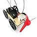 Lookatool Mini Wind Powered Toy DIY Car Kit Children Educational Gadget Hobby Funny